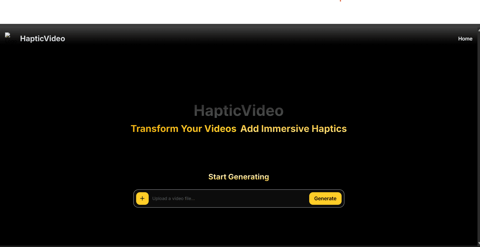 Haptic Video Generator